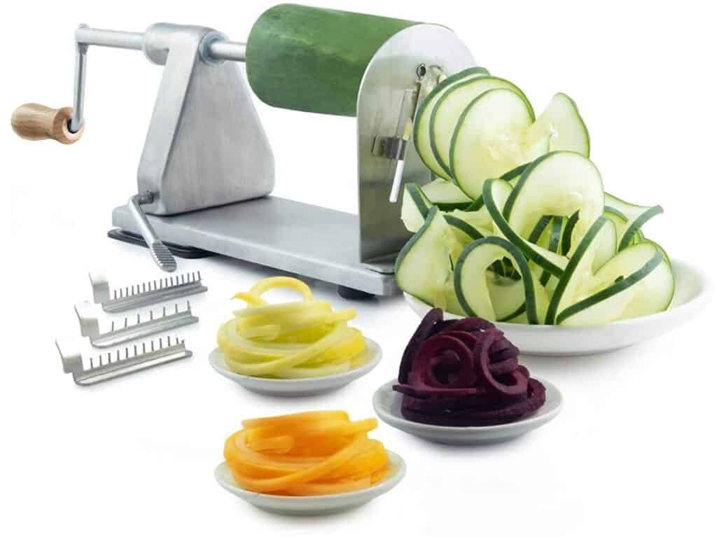 POP Design Commercial Grade Vegetable Spiralizer and Potato Cutter