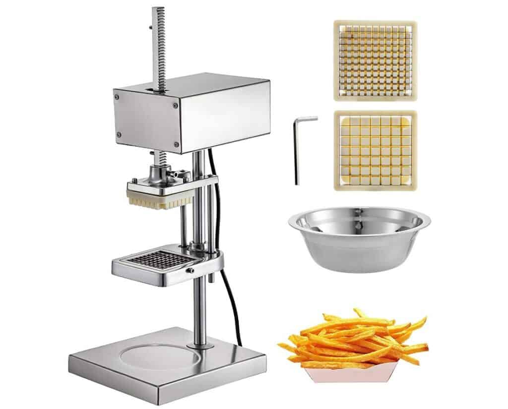 VBENLEM Vertical Electric Fry Cutter With Replaceable Blades