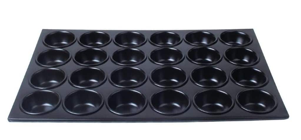 Vogue Aluminium Non-Stick Muffin Tray 24 Cup