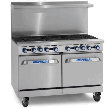 Imperial 8 Burner Gas Oven Range IR8