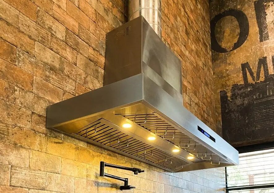 Ducted range exhaust hoods